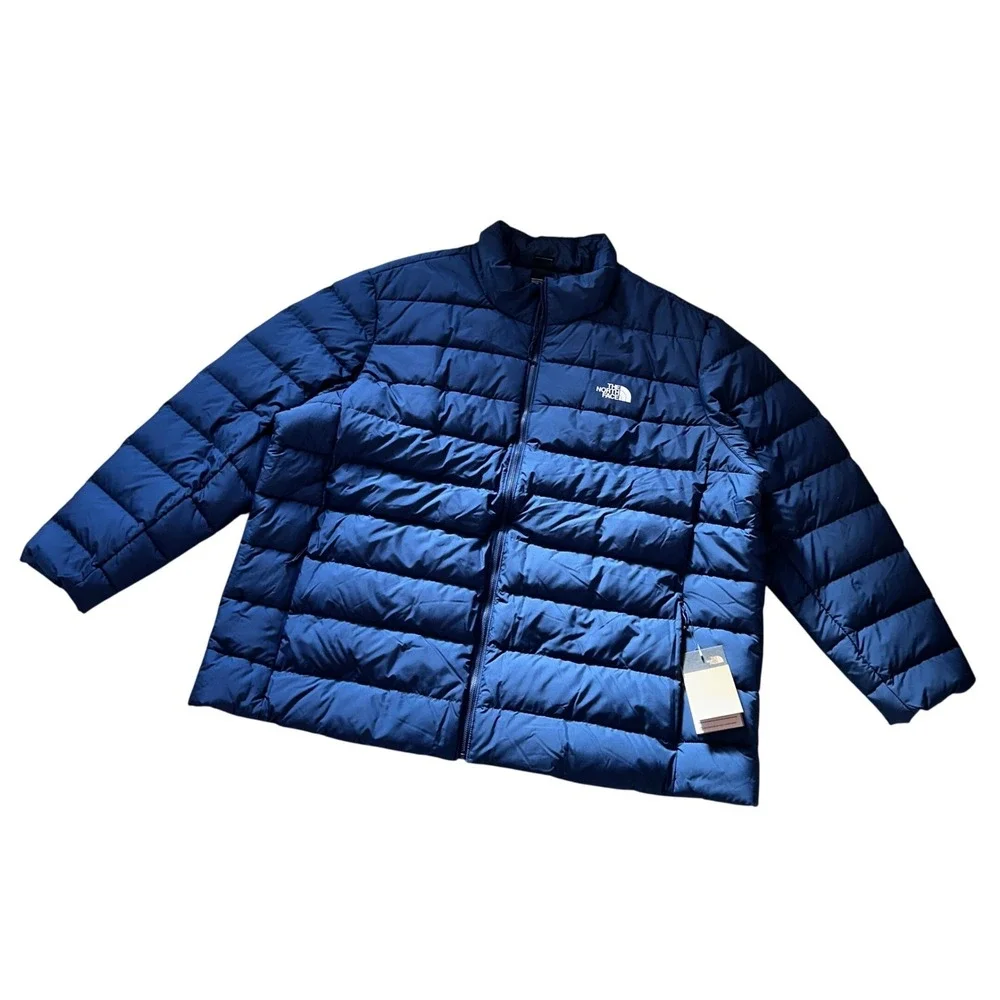 The North Face Mens Big Aconcagua 3 Jacket Summit Navy Puffer NF0A84KG 4X NEW